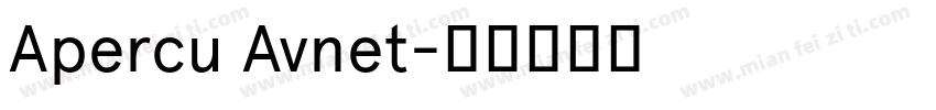 Apercu Avnet字体转换